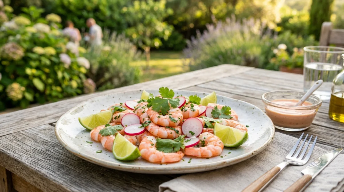 comment presenter des crevettes en apero