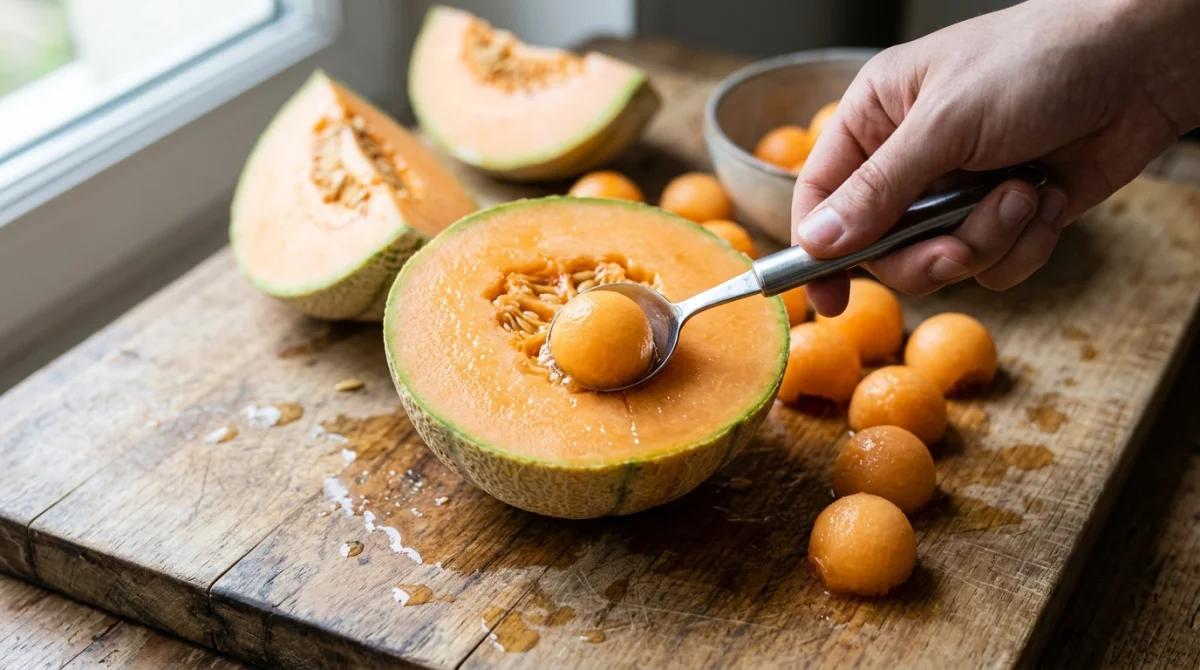 comment couper le melon pour apero
