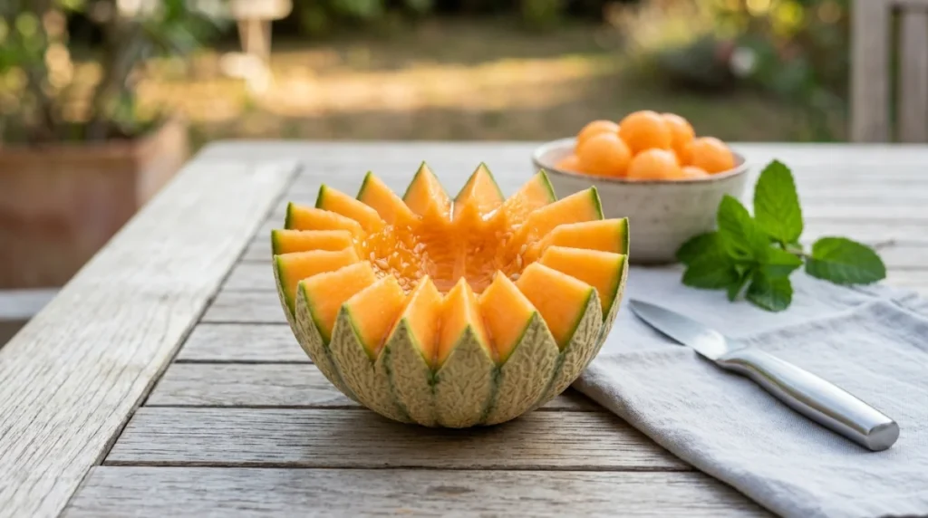 comment couper le melon pour apero