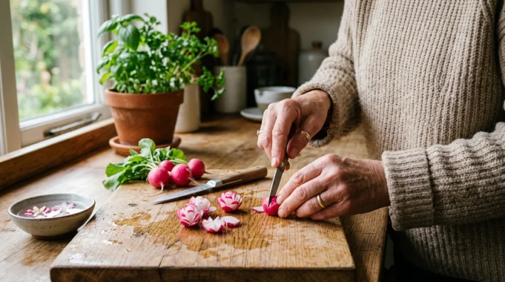 comment presenter des radis en apero